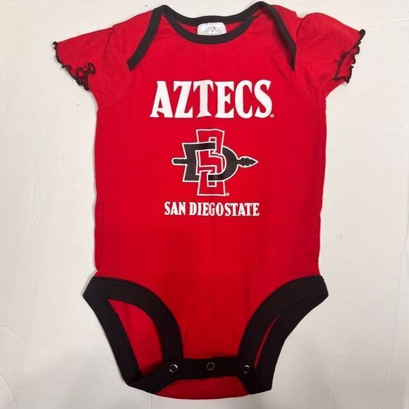 Rivalry Threads 91 SDSU Aztecs Bodysuit   Sz 6-9 Months - Picture 1 of 5